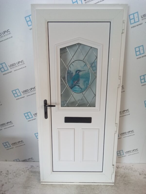 Used White Upvc Front Door 915mm x 2020mm C6003 - Image 2