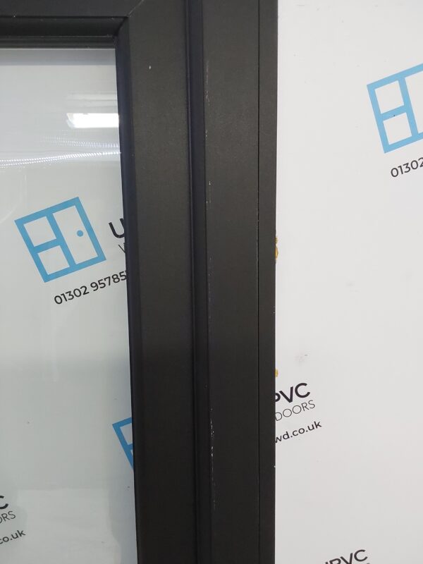 Used Black Upvc Full Glass Back Door 800mm x 2070mm (reduce to 780mm) 0794 - Image 4