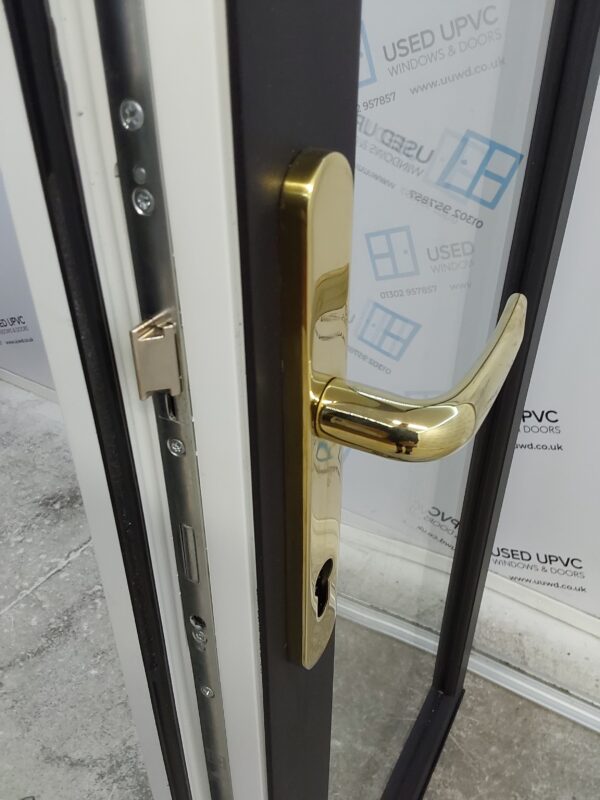 Used Black Upvc Full Glass Back Door 800mm x 2070mm (reduce to 780mm) 0794 - Image 6