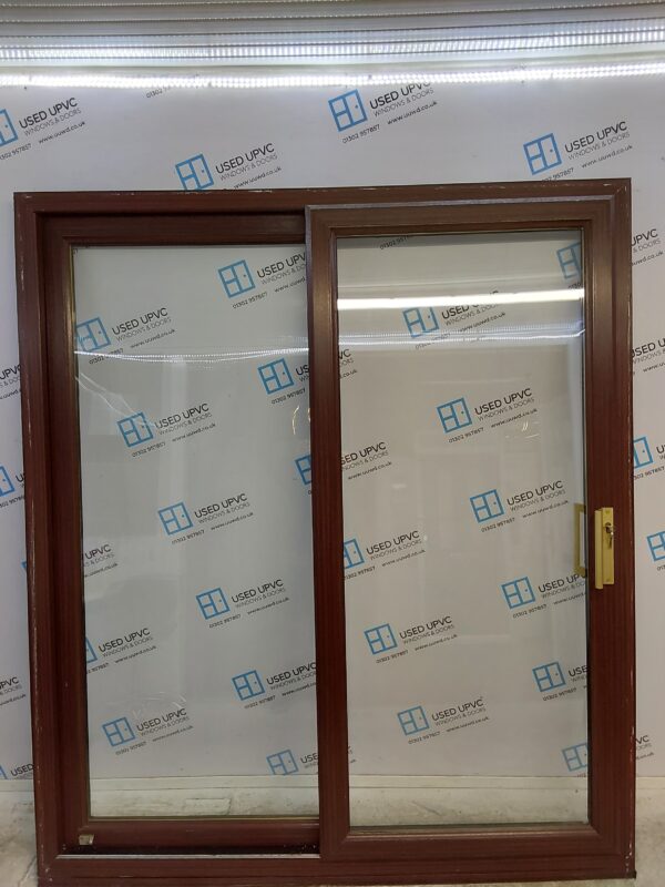 Used Woodgrain Upvc Sliding Patio Doors 1800mm x 2085mm EA7 - Image 2