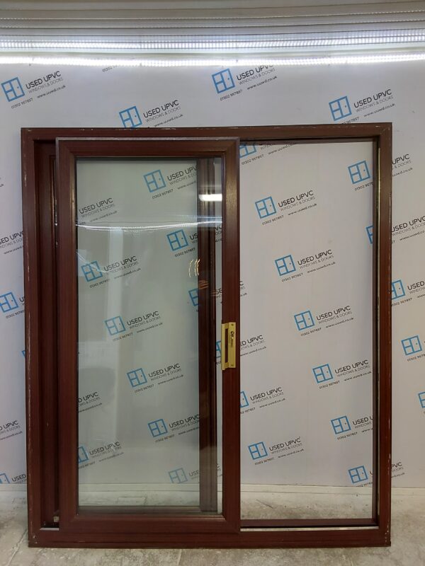 Used Woodgrain Upvc Sliding Patio Doors 1800mm x 2085mm EA7 - Image 7