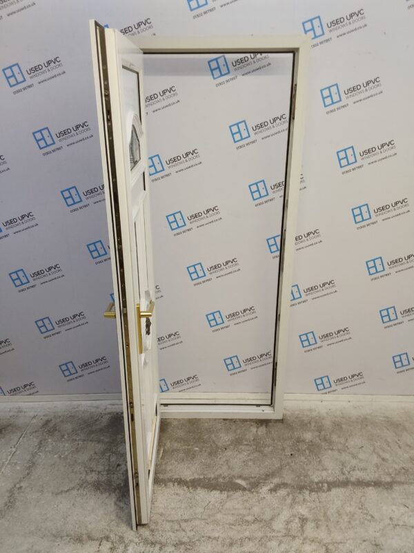 Used White Upvc Front Door 830mm x 2070mm C9D08 - Image 3