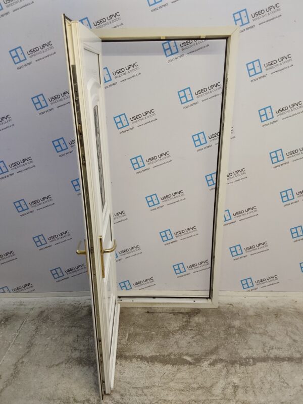 Used White Upvc Back Door 905mm x 2060mm C9D13 - Image 3