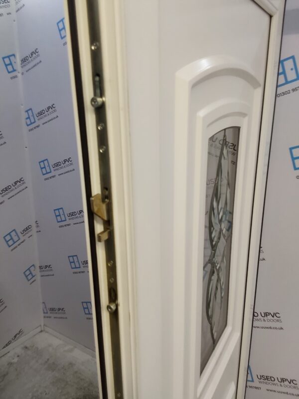 Used White Upvc Back Door 905mm x 2060mm C9D13 - Image 4