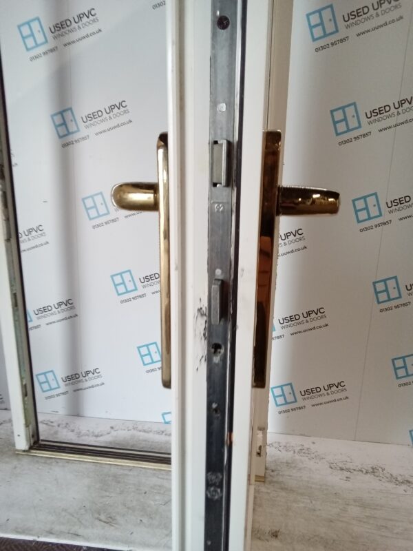 Used White Upvc Back Door 960mm x 1985mm 0150 - Image 8