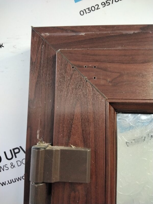 Used Rosewood Upvc Back Door 810mm x 2070mm C9D61 - Image 6