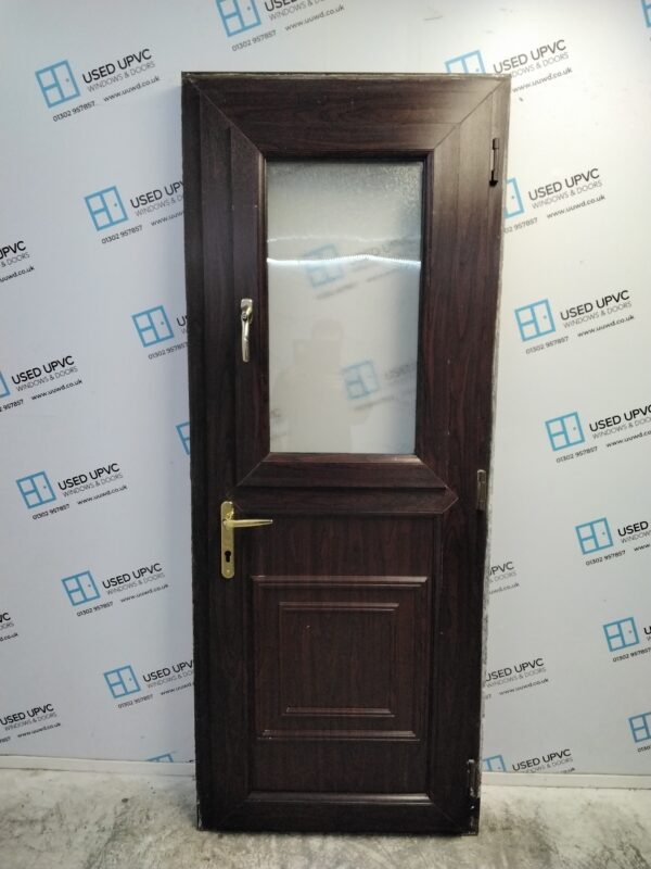 Used Rosewood Upvc Stable Back Door 815mm x 2060mm C9D66 - Image 2