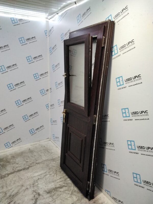 Used Rosewood Upvc Stable Back Door 815mm x 2060mm C9D66 - Image 6