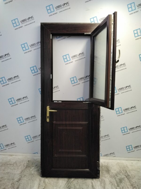 Used Rosewood Upvc Stable Back Door 815mm x 2060mm C9D66 - Image 7