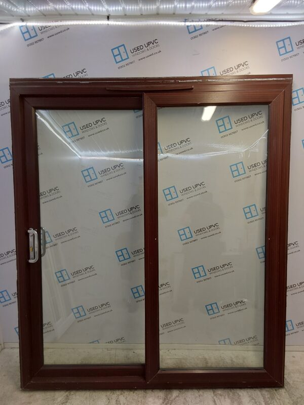 Used Woodgrain Upvc Sliding Patio Doors 1800mm x 2085mm (reduce to 2045mm) EA3