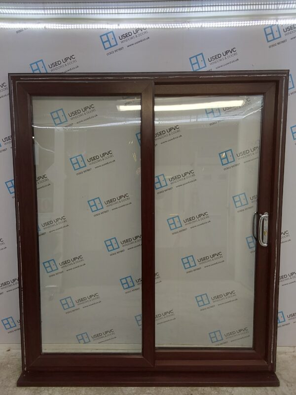 Used Rosewood Upvc Sliding Patio Doors 1800mm x 2090mm EA23