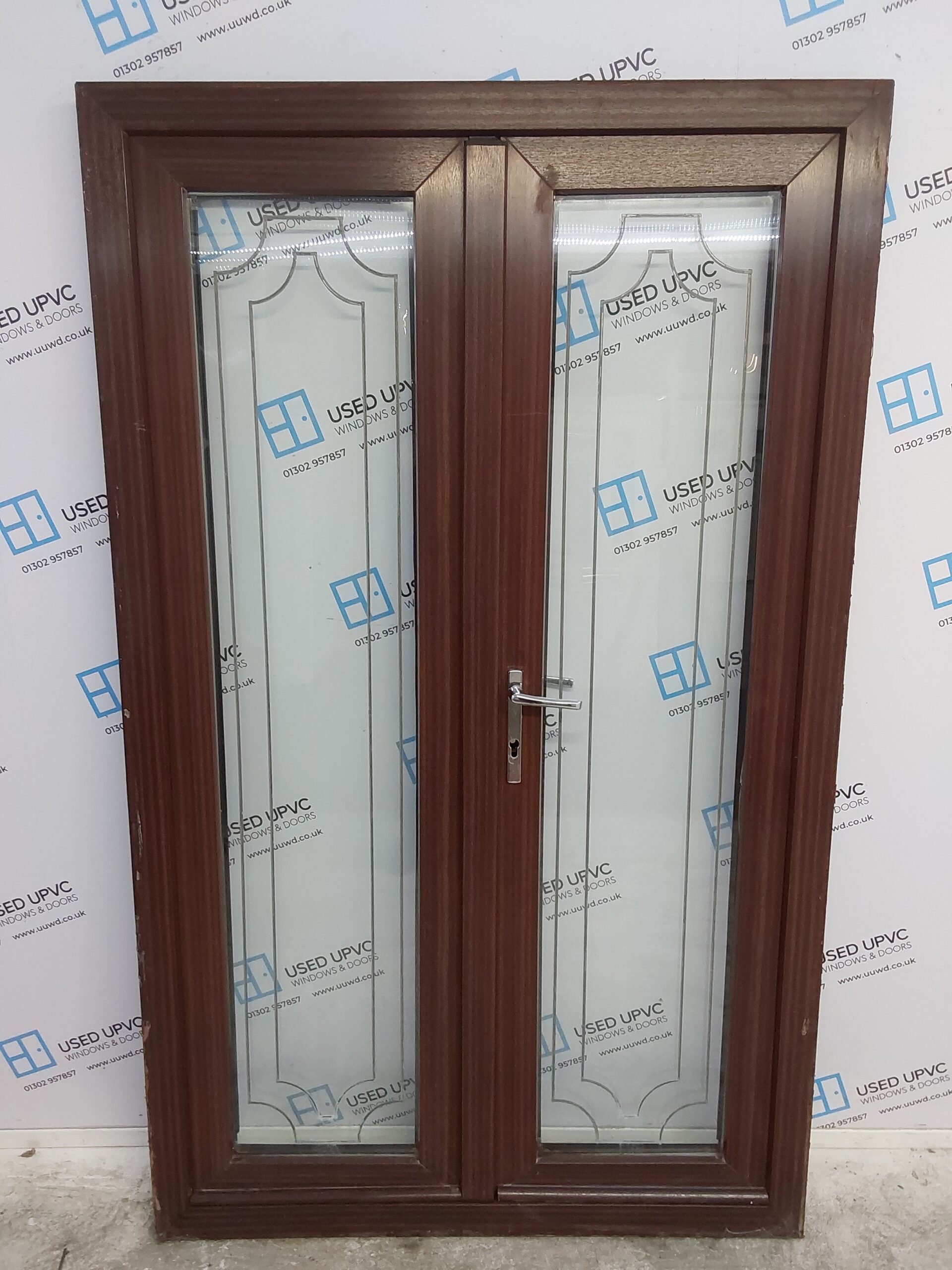 Used Woodgrain Upvc French Doors Mm X Mm Ea Used Upvc