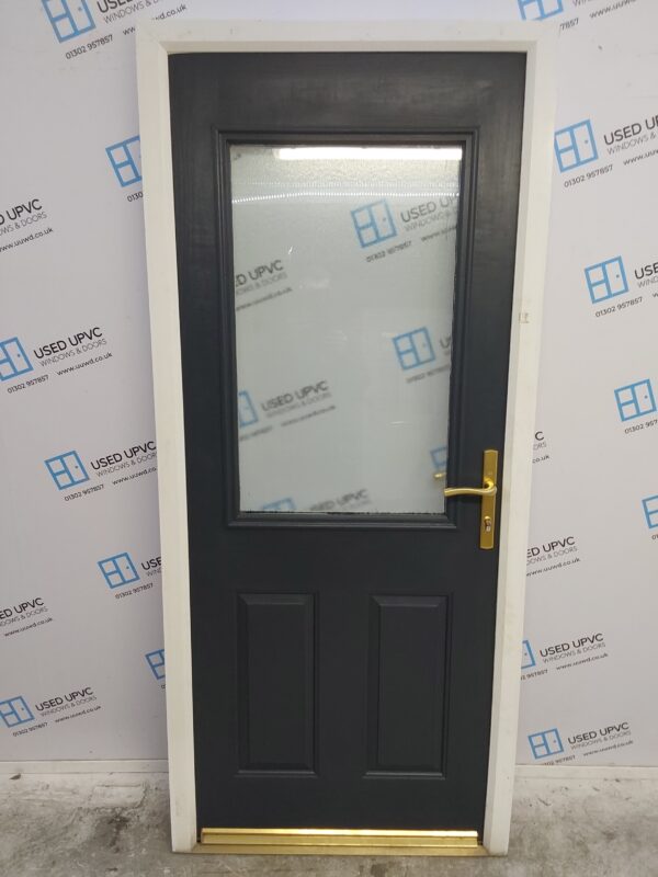 Used Anthracite Grey Composite Back Door 925mm x 2095mm C11D15