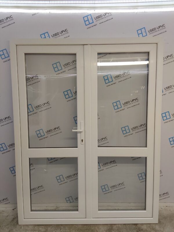 Used White Upvc French Doors 1635mm x 2105mm EA24
