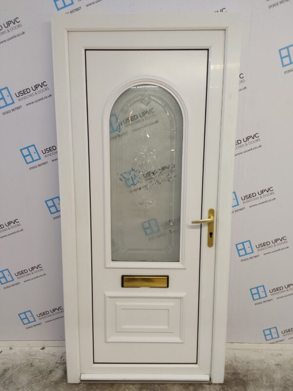 Used White Upvc Front Door 925mm x 2025mm 0290