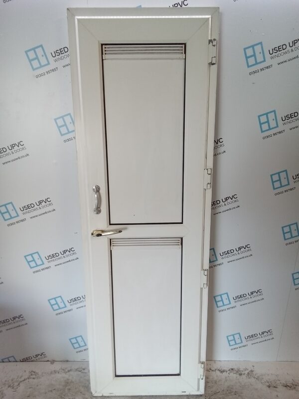 Used White Upvc Back Door (outwards opening) 680mm x 2075mm C6059