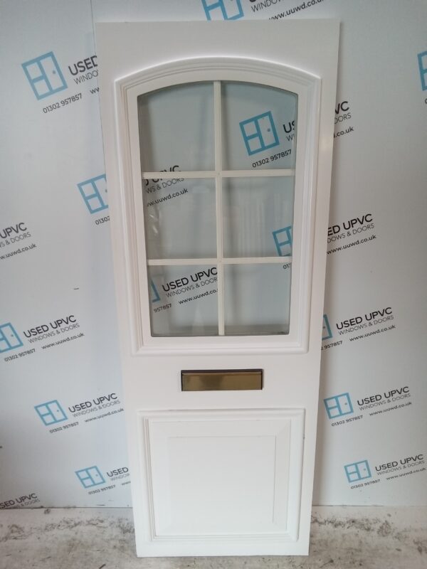 Used White Upvc Front Door Panel 615mm x 1694mm x 28mm UFDP0050