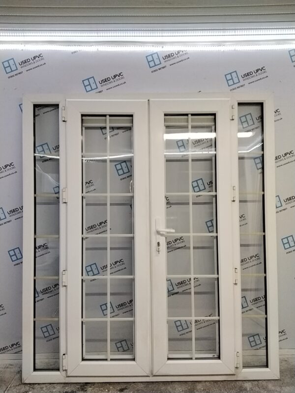 Used White French door and sides 1805mm x 2040mm EA9