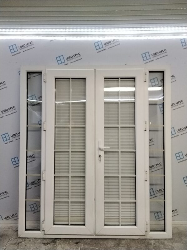 Used White French door and sides 1805mm x 2040mm EA9 - Image 7