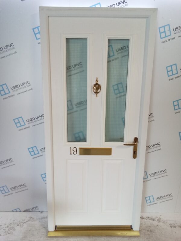 Used White Composite Front Door 915mm x 2055mm C8D63
