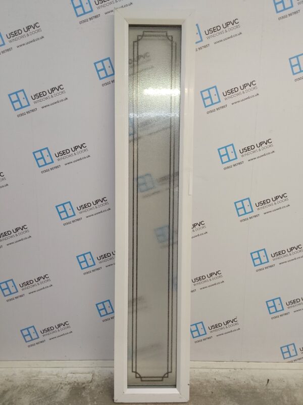 Used White Upvc Side Panel 410mm x 2090mm SP014 - Image 2