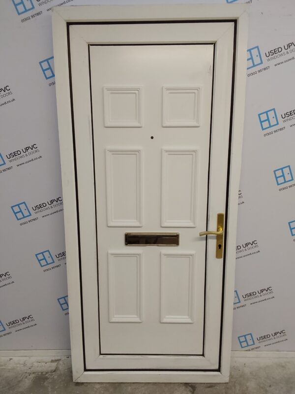 Used White Upvc Front Door 945mm x 2070mm 0261