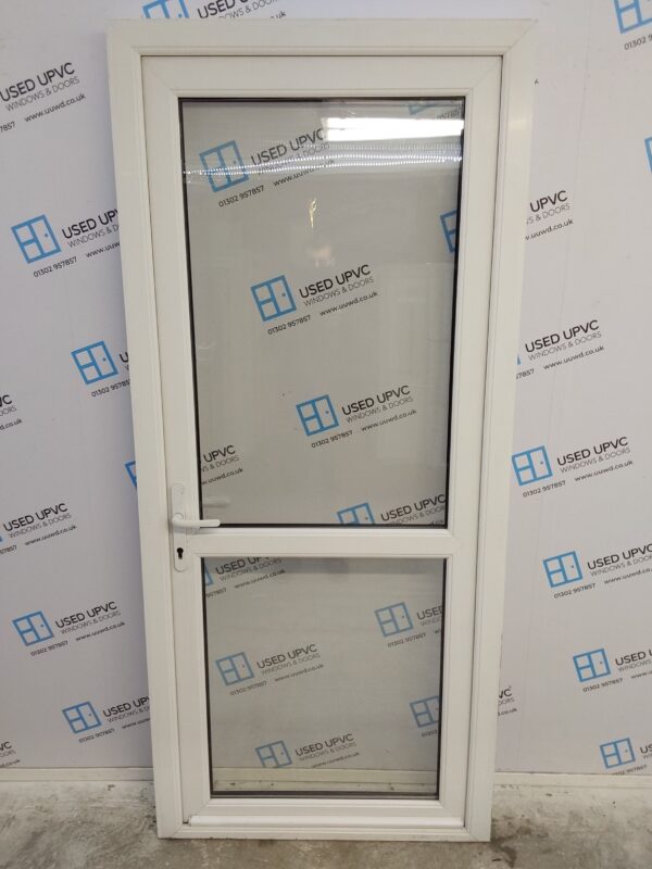 Used White Upvc Back Door 940mm x 2105mm 0230