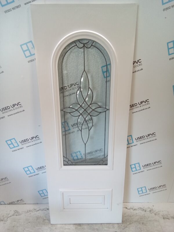 Used White Upvc Back Door Panel 688mm x 1847mm x 28mm UDP0031