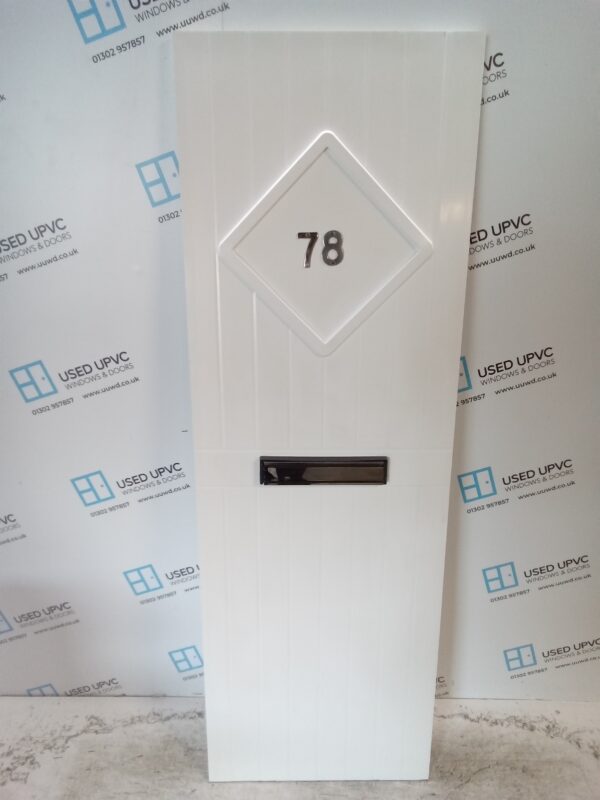 Used White Upvc Front Door Panel 619mm x 1855mm x 28mm UFDP0026