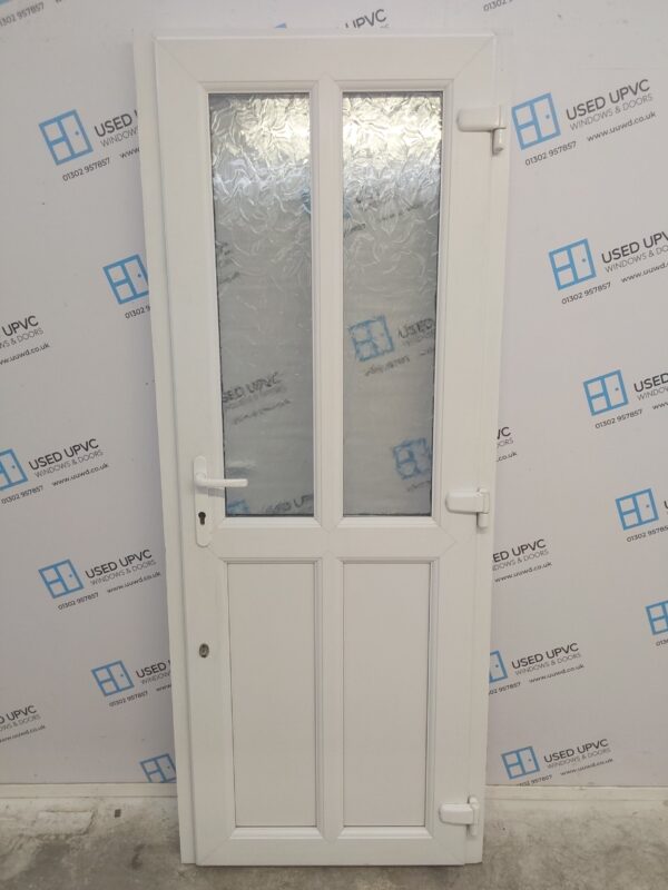 Used White Upvc Back Door (outwards opening) 795mm x 2015mm 0092