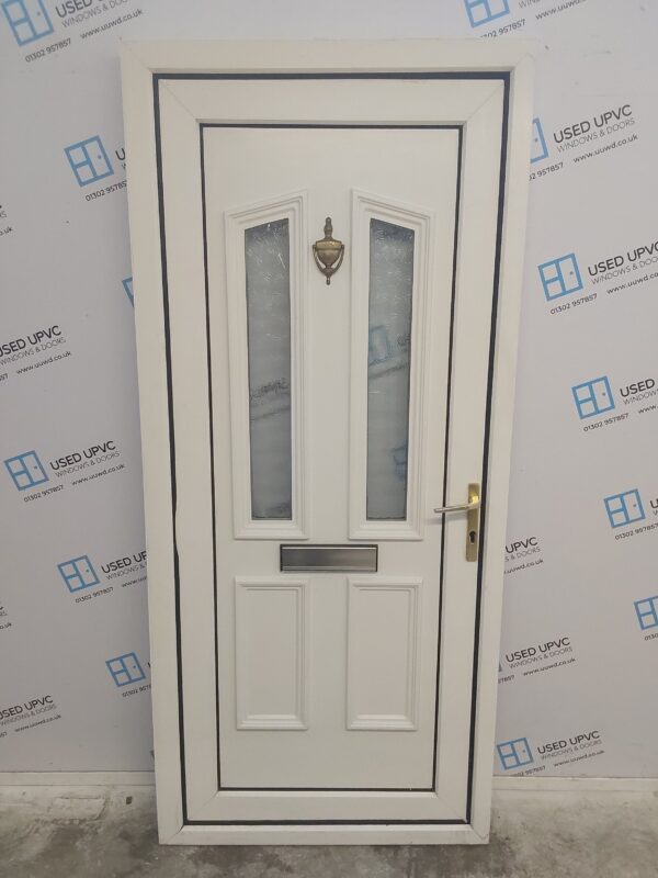 Used White Upvc Front Door 920mm x 2050mm 0598