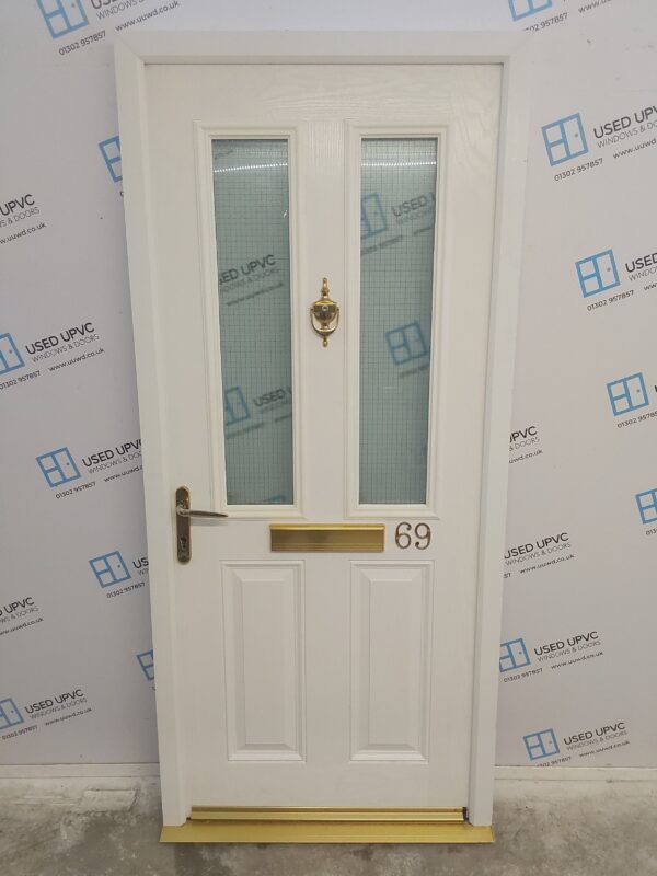 Used White Composite Front Door 925mm x 2060mm 0678