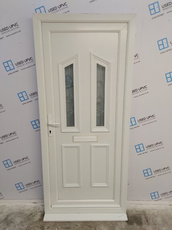 Used White Upvc Front Door 920mm x 2085mm C9D69