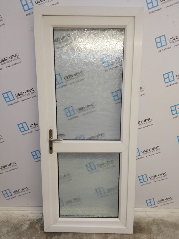 Used White Upvc Back Door 900mm x 2100mm C6012