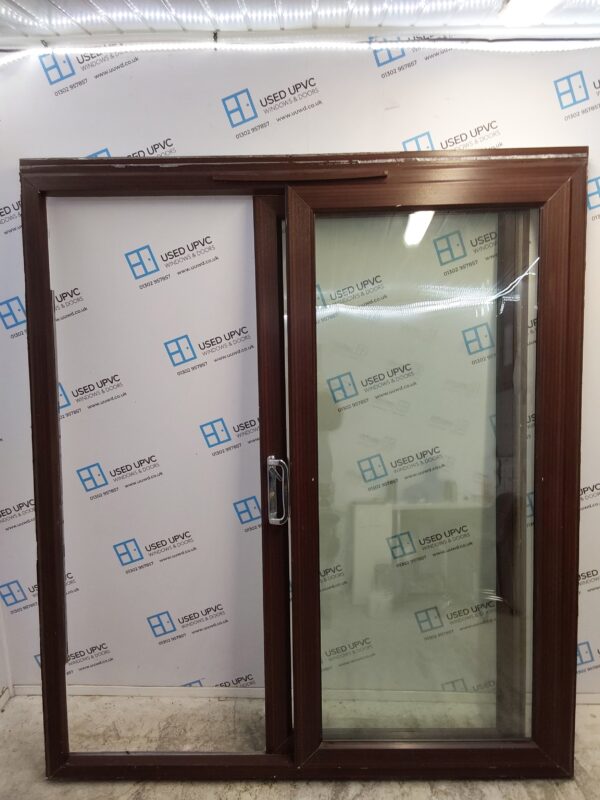 Used Woodgrain Upvc Sliding Patio Doors 1800mm x 2085mm (reduce to 2045mm) EA3 - Image 3