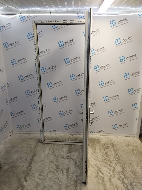 Brand New White Upvc Full Glass Back Door (outwards opening) 955mm x 2240mm ND96 - Image 3