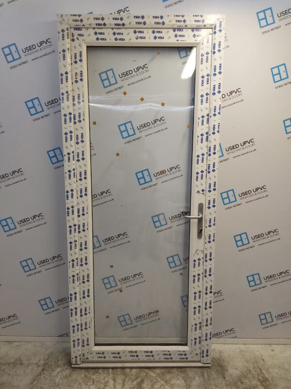 Brand New White Upvc Full Glass Back Door (outwards opening) 955mm x 2240mm ND96 - Image 2