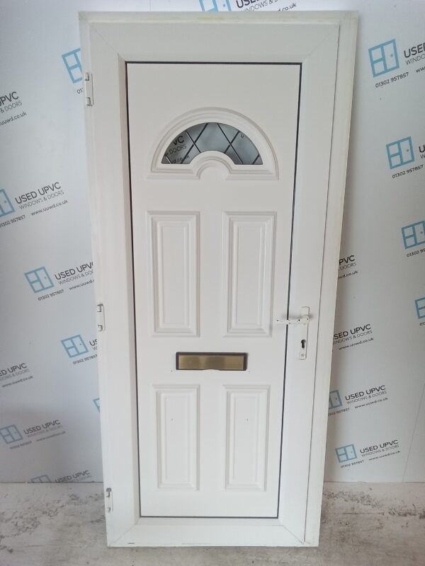 Used White Upvc Front Door 895mm x 2035mm 0604 - Image 6