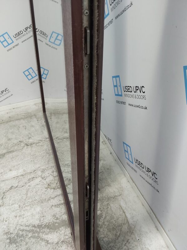 Used Rosewood Upvc Sliding Patio Doors 2385mm x 2045mm EA22 - Image 6