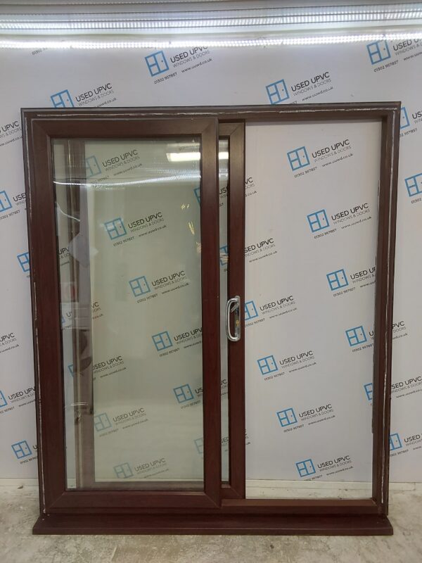 Used Rosewood Upvc Sliding Patio Doors 1800mm x 2090mm EA23 - Image 3