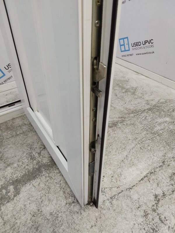 Used White Upvc French Doors 1280mm x 2110mm (reduce to 1250mm) EA15 - Image 7