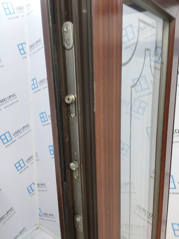 Used Woodgrain Upvc French Doors 1220mm x 2005mm EA1 - Image 7