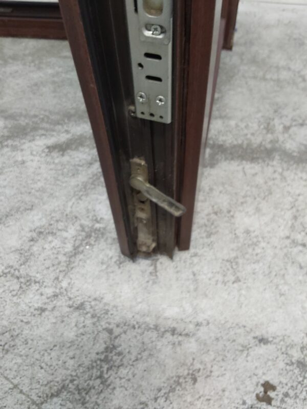 Used Woodgrain Upvc French Doors 1220mm x 2005mm EA1 - Image 11
