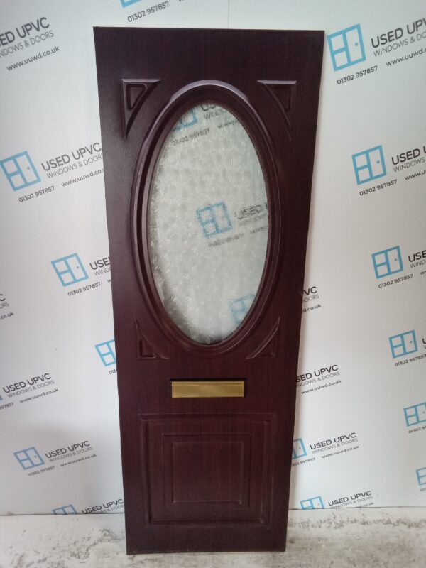 Used Rosewood Upvc Front Door Panel 610mm x 1774mm x 24mm UFDP002 - Image 4