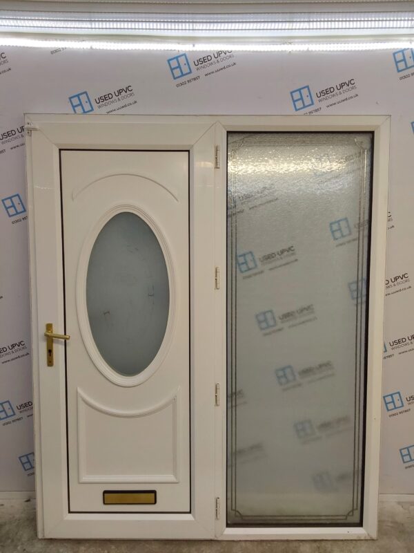 Used White Upvc Front Door And Side Panel 1700mm x 2075mm DS038 - Image 2