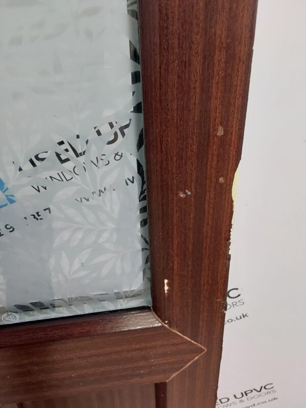 Used Woodgrain Upvc Front Door And Side Panel 1175mm x 2085mm DS024 - Image 7