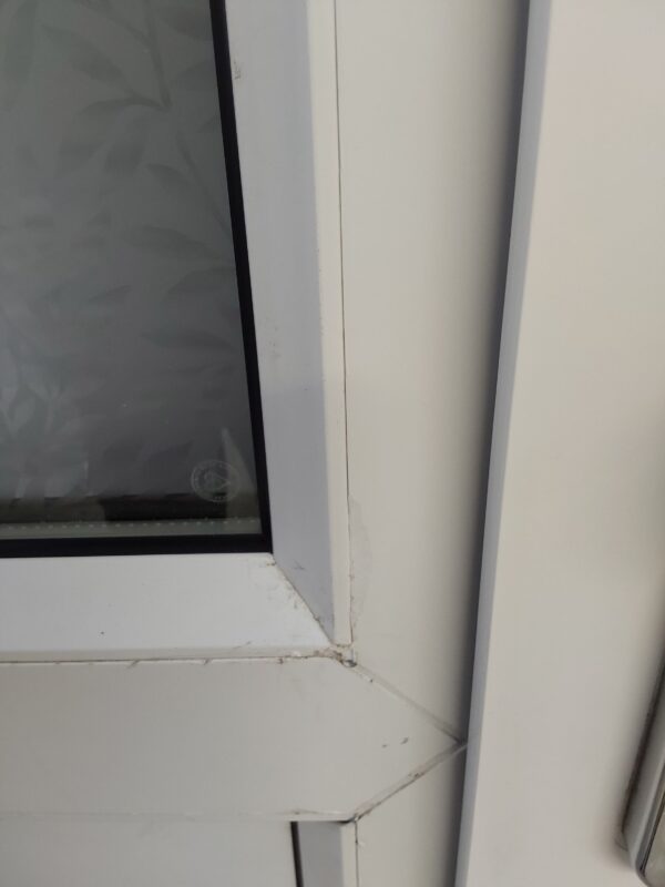 Used Woodgrain Upvc Front Door And Side Panel 1175mm x 2085mm DS024 - Image 6