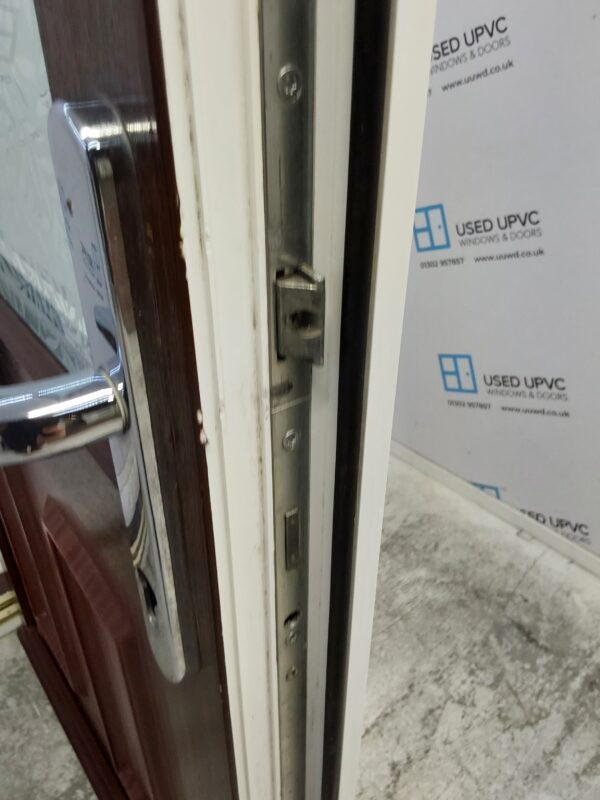 Used Woodgrain Upvc Front Door And Side Panel 1175mm x 2085mm DS024 - Image 10