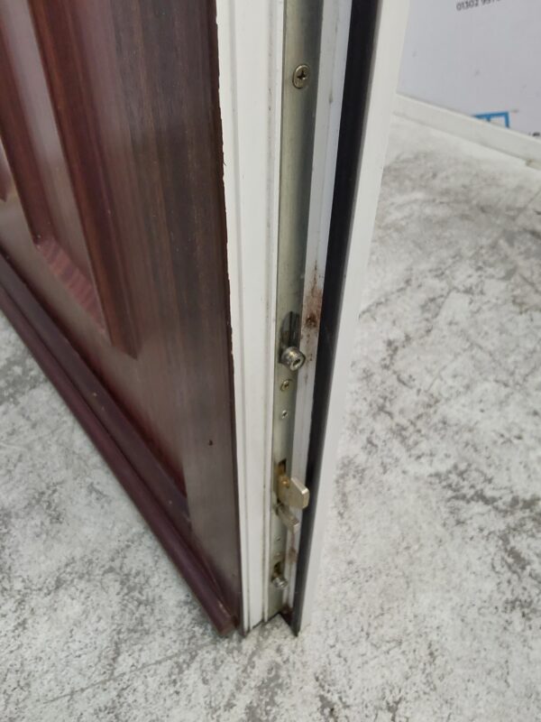 Used Woodgrain Upvc Front Door And Side Panel 1175mm x 2085mm DS024 - Image 11