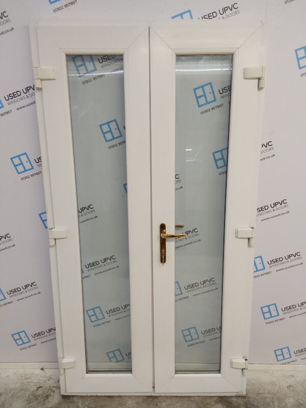 Used White Upvc French Doors 1075mm x 1990mm EA27 - Image 2